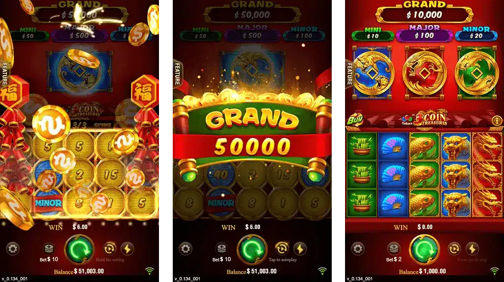 3 Coins Come11Games Bonus